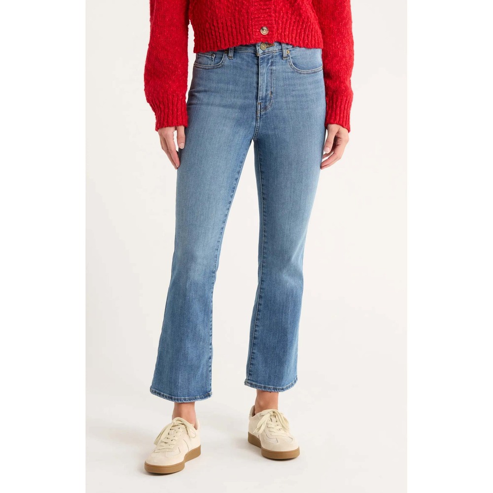 Frame Le Crop Mini Boot Jeans Womens 29 Blue Disarm High Rise New With Tags